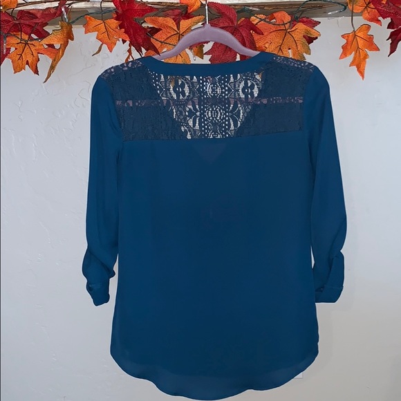 🍭Candies Teal Blouse🍭 - Picture 2 of 5